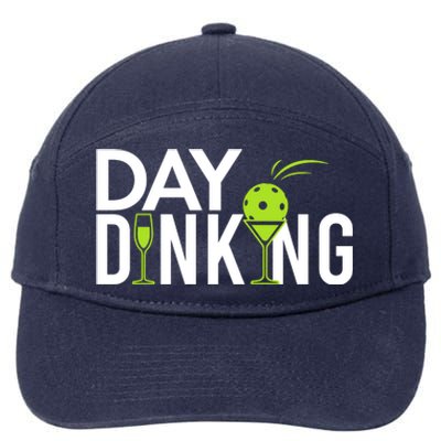 Day Dinking Drinking Pickleball 7-Panel Snapback Hat