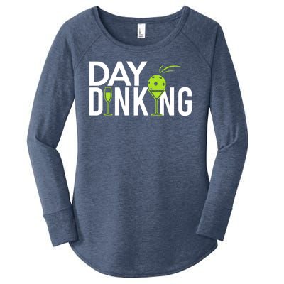 Day Dinking Drinking Pickleball Women's Perfect Tri Tunic Long Sleeve Shirt