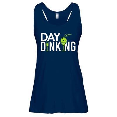 Day Dinking Drinking Pickleball Ladies Essential Flowy Tank