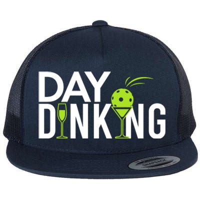 Day Dinking Drinking Pickleball Flat Bill Trucker Hat