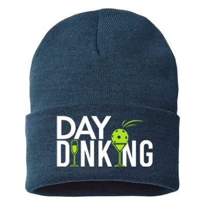 Day Dinking Drinking Pickleball Sustainable Knit Beanie