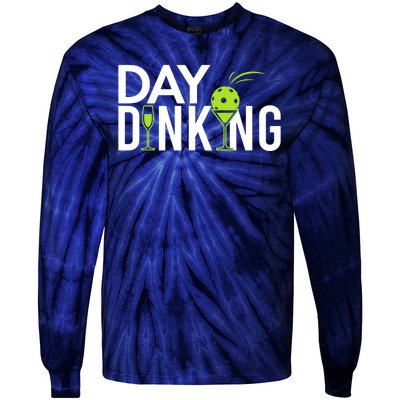 Day Dinking Drinking Pickleball Tie-Dye Long Sleeve Shirt