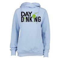 Day Dinking Drinking Pickleball Womens Funnel Neck Pullover Hood