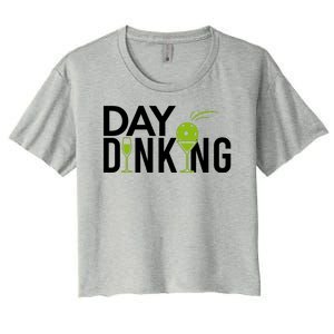 Day Dinking Drinking Pickleball Women's Crop Top Tee