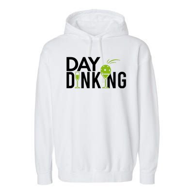 Day Dinking Drinking Pickleball Garment-Dyed Fleece Hoodie