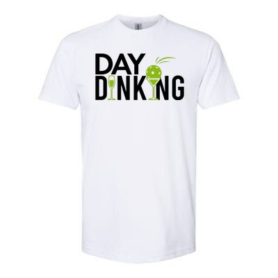 Day Dinking Drinking Pickleball Softstyle CVC T-Shirt