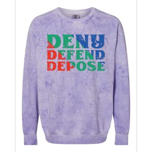 Deny Defend Depose Colorblast Crewneck Sweatshirt