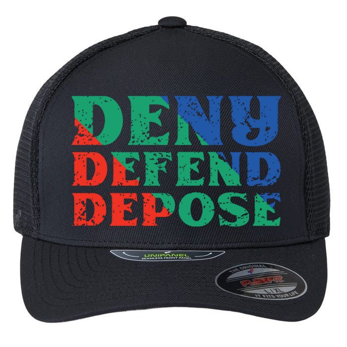 Deny Defend Depose Flexfit Unipanel Trucker Cap