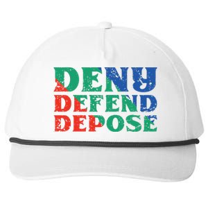 Deny Defend Depose Snapback Five-Panel Rope Hat