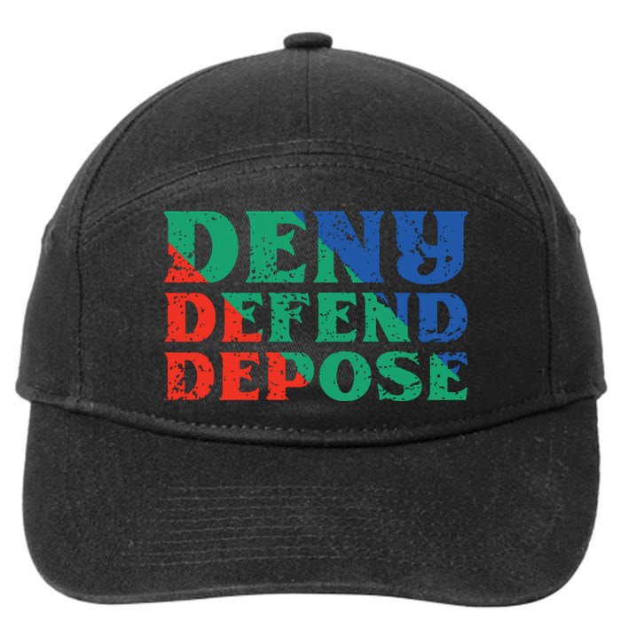 Deny Defend Depose 7-Panel Snapback Hat