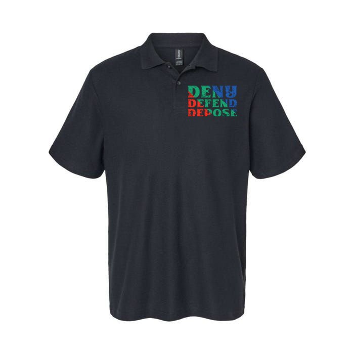 Deny Defend Depose Softstyle Adult Sport Polo