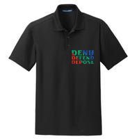 Deny Defend Depose Dry Zone Grid Polo