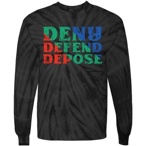 Deny Defend Depose Tie-Dye Long Sleeve Shirt