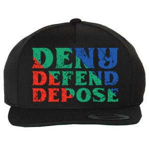 Deny Defend Depose Wool Snapback Cap