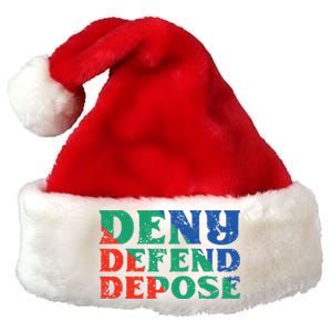 Deny Defend Depose Premium Christmas Santa Hat