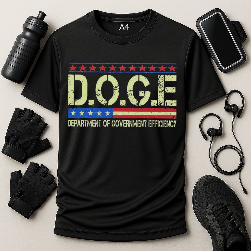 Doge Doge Department Of Government Efficiency Cooling Performance Crew T-Shirt