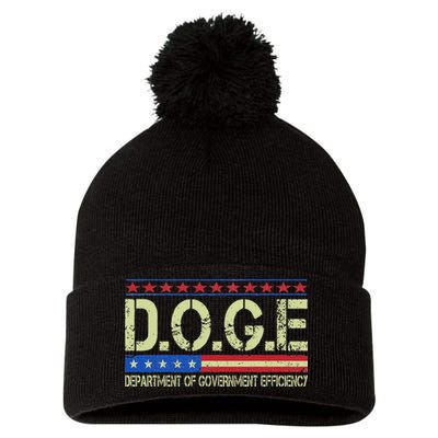 Doge Doge Department Of Government Efficiency Pom Pom 12in Knit Beanie