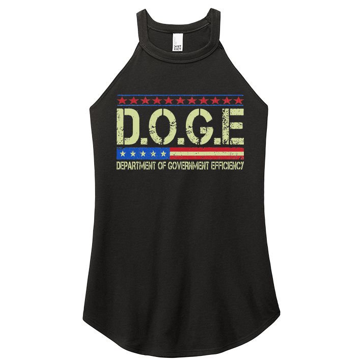 Doge Doge Department Of Government Efficiency Women's Perfect Tri Rocker Tank