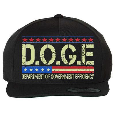 Doge Doge Department Of Government Efficiency Wool Snapback Cap