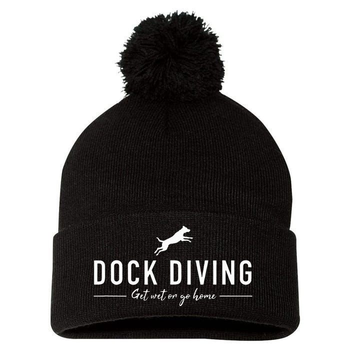 Dock Diving Dock Jumping Dog Sports Pom Pom 12in Knit Beanie