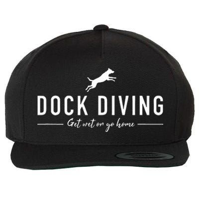 Dock Diving Dock Jumping Dog Sports Wool Snapback Cap