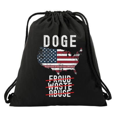 Doge D.O.G.E. Department Of Government Efficiency Drawstring Bag