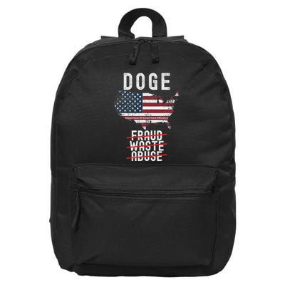 Doge D.O.G.E. Department Of Government Efficiency 16 in Basic Backpack