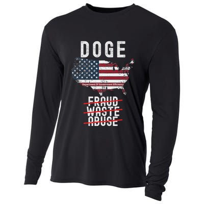 Doge D.O.G.E. Department Of Government Efficiency Cooling Performance Long Sleeve Crew