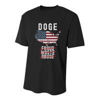 Doge D.O.G.E. Department Of Government Efficiency Youth Performance Sprint T-Shirt