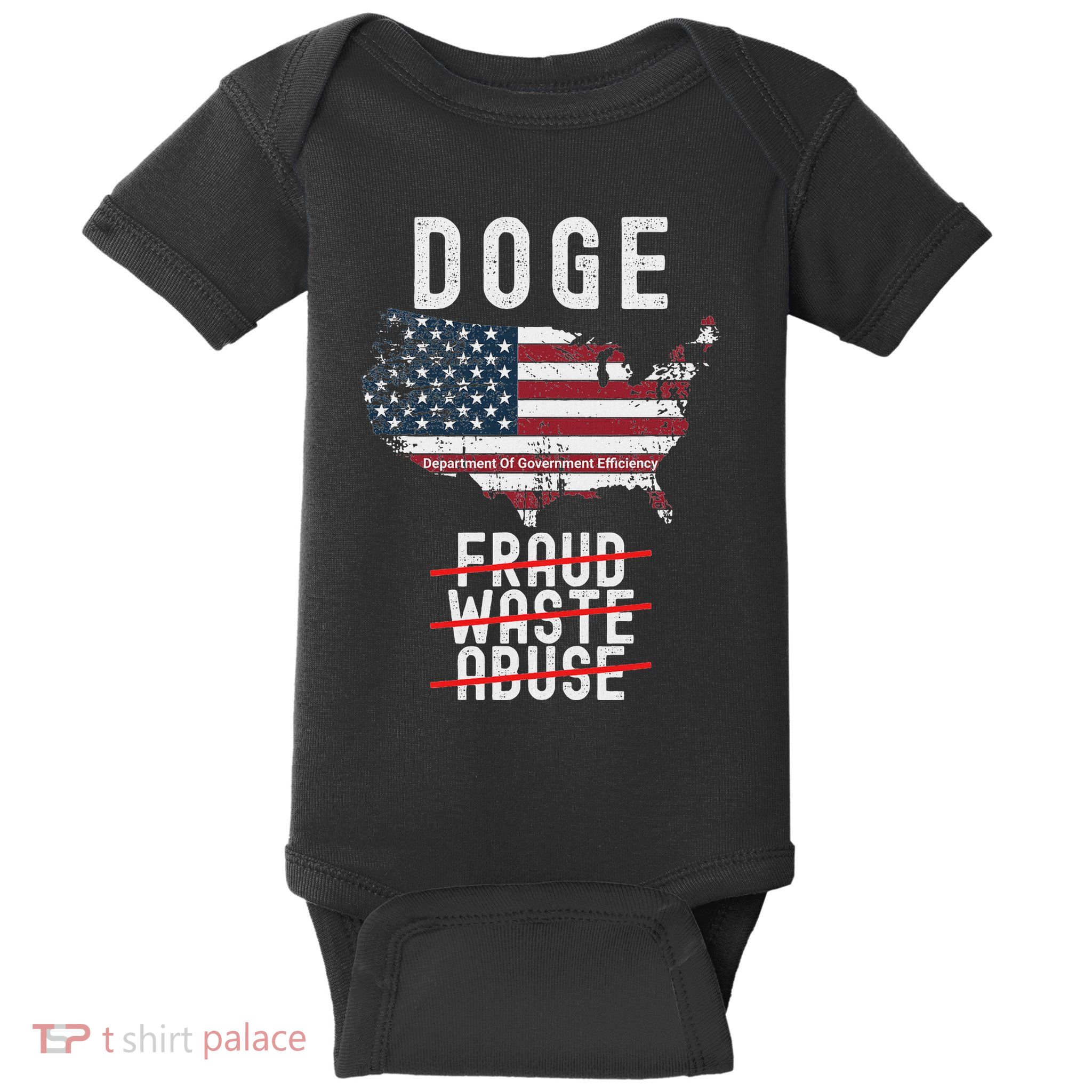Doge D.O.G.E. Department Of Government Efficiency Baby Bodysuit