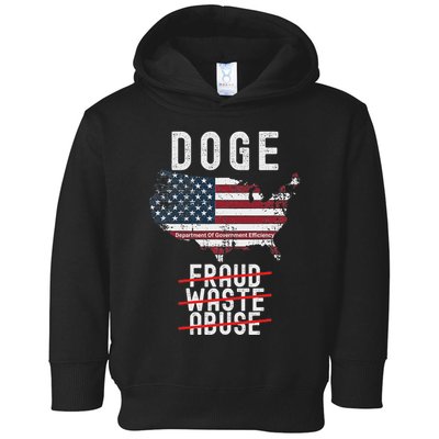 Doge D.O.G.E. Department Of Government Efficiency Toddler Hoodie