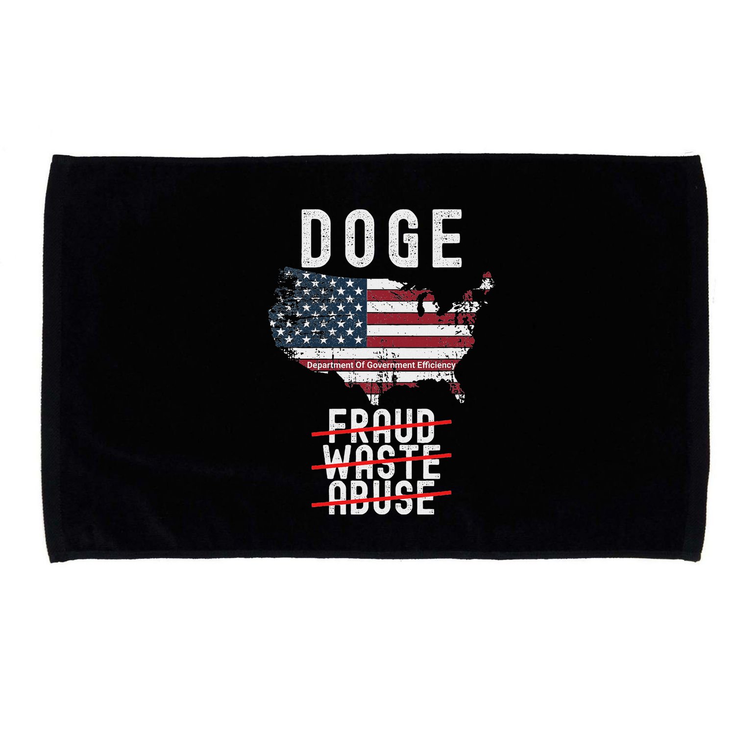 Doge D.O.G.E. Department Of Government Efficiency Microfiber Hand Towel