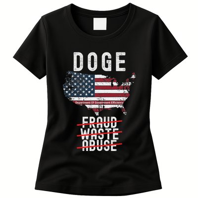 Doge D.O.G.E. Department Of Government Efficiency Womens T-Shirt