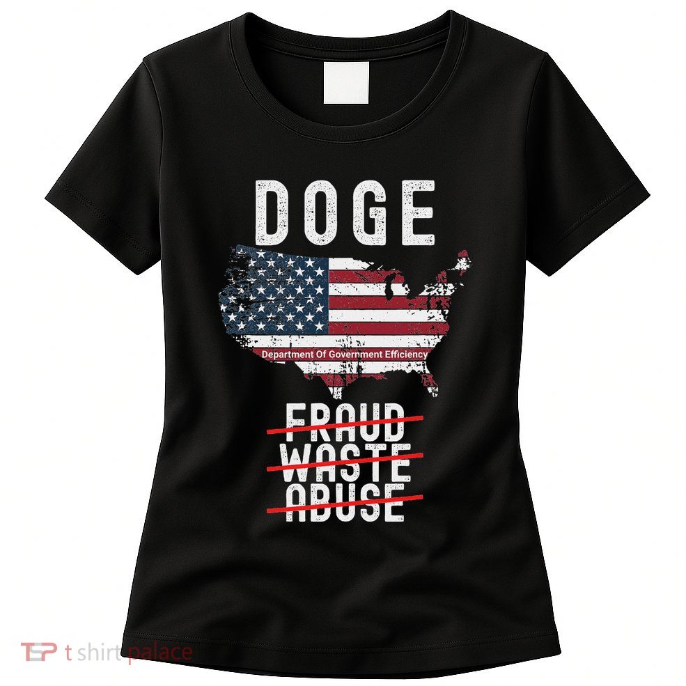 Doge D.O.G.E. Department Of Government Efficiency Womens T-Shirt