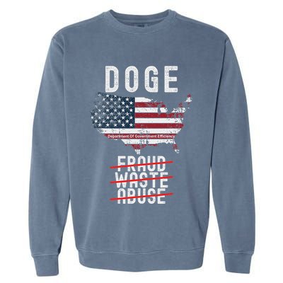 Doge D.O.G.E. Department Of Government Efficiency Garment-Dyed Sweatshirt