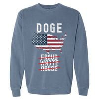 Doge D.O.G.E. Department Of Government Efficiency Garment-Dyed Sweatshirt