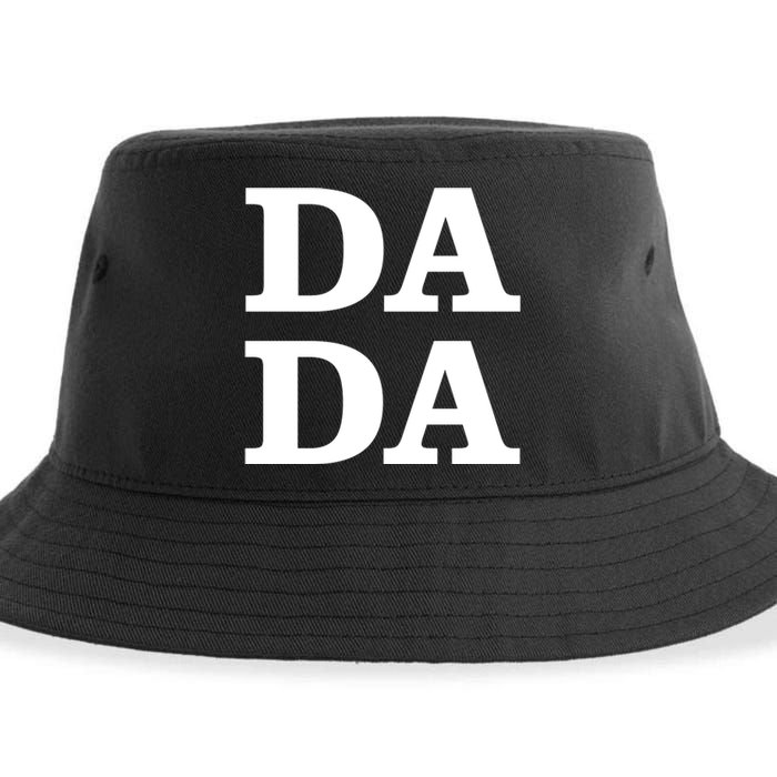 Da Da Dad Funny Fathers Day Sustainable Bucket Hat