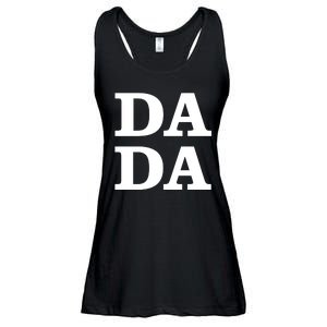 Da Da Dad Funny Fathers Day Ladies Essential Flowy Tank