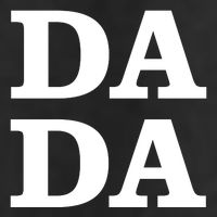 Da Da Dad Funny Fathers Day Crop Fleece Hoodie