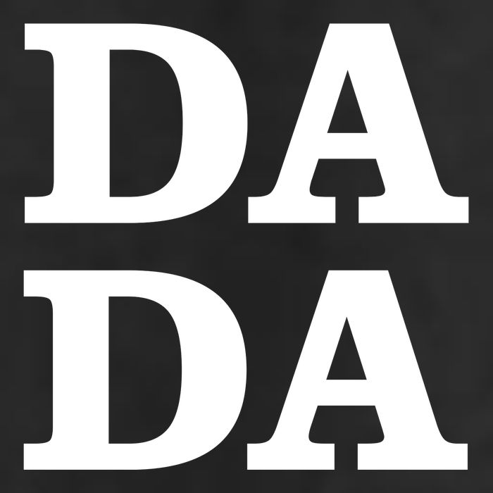 Da Da Dad Funny Fathers Day Crop Fleece Hoodie
