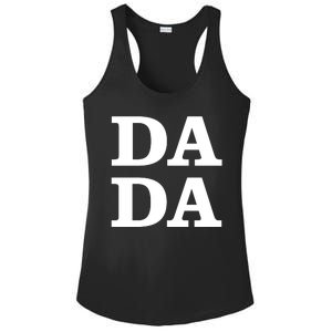 Da Da Dad Funny Fathers Day Ladies PosiCharge Competitor Racerback Tank