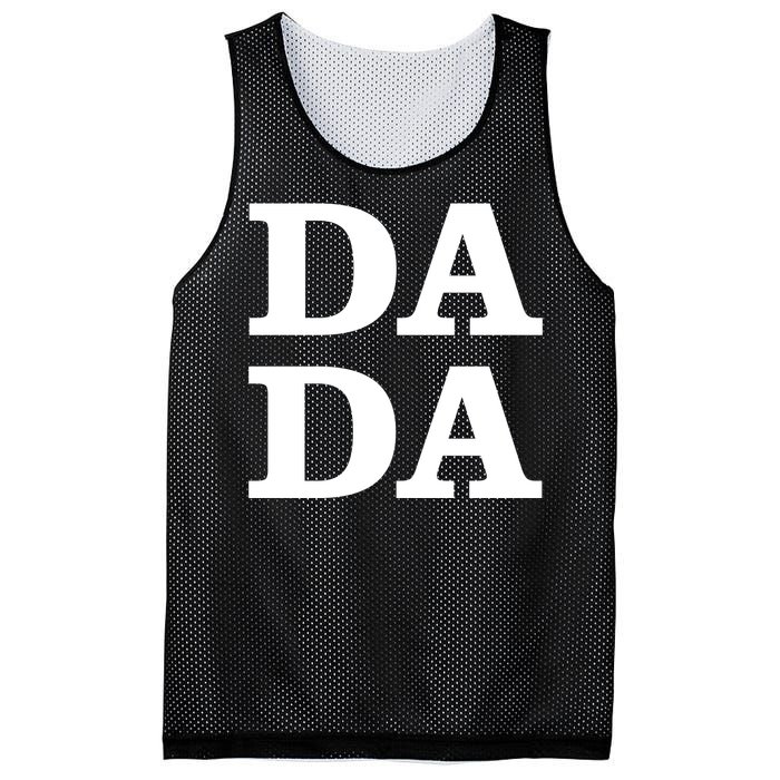 Da Da Dad Funny Fathers Day Mesh Reversible Basketball Jersey Tank