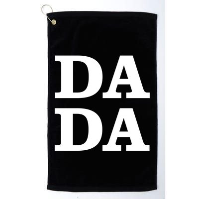 Da Da Dad Funny Fathers Day Golf Towel