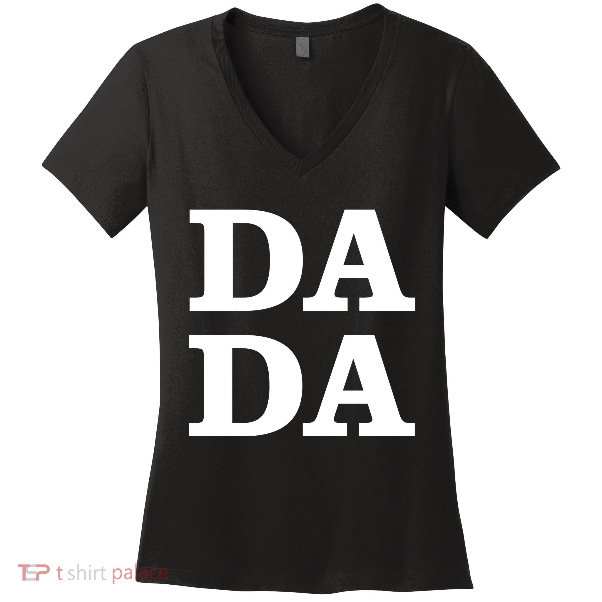 Da Da Dad Funny Fathers Day Women's V-Neck T-Shirt