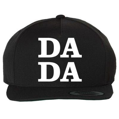 Da Da Dad Funny Fathers Day Wool Snapback Cap