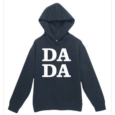 Da Da Dad Funny Fathers Day Urban Pullover Hoodie