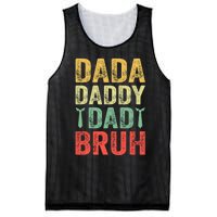 Dada Daddy Dad Bruh Happy Fathers Day Funny Gift Mesh Reversible Basketball Jersey Tank