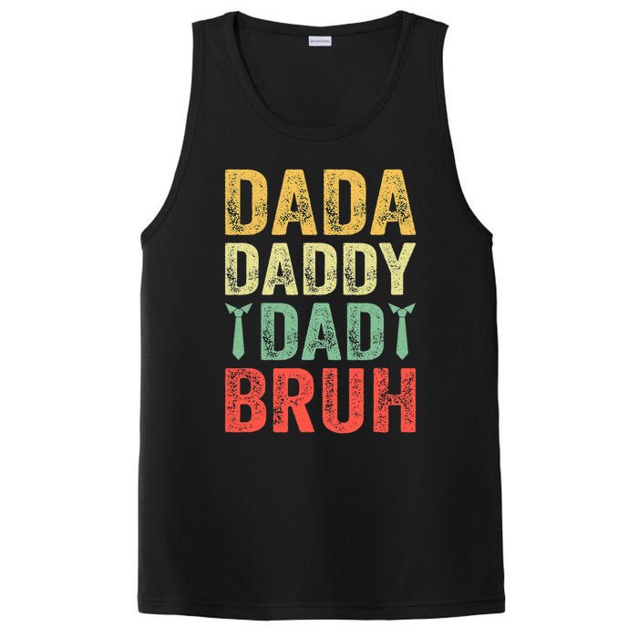 Dada Daddy Dad Bruh Happy Fathers Day Funny Gift PosiCharge Competitor Tank