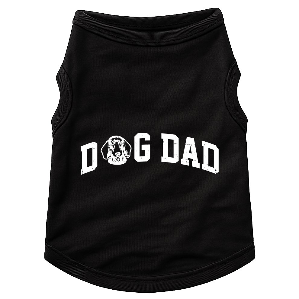 Dog Dad Dachshund Gift For Dad Doggie Tank