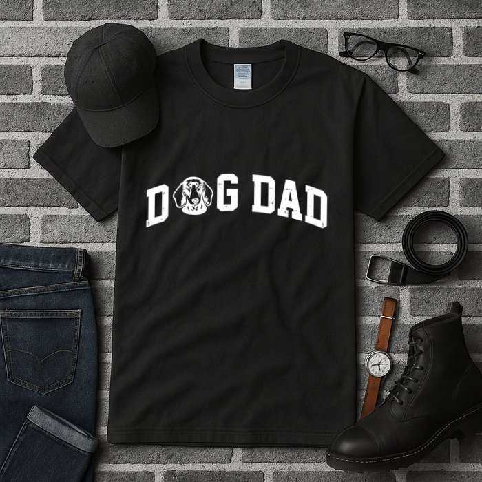 Dog Dad Dachshund Gift For Dad Tall T-Shirt